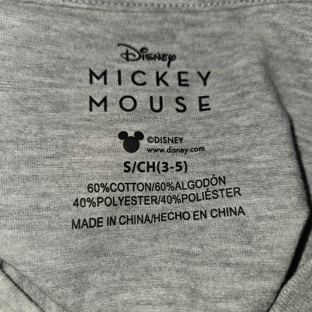 Disney Mickey Mouse NEW 2-Piece (Short and Long Sleeve) Graphic Top Set - Picture 5 of 7